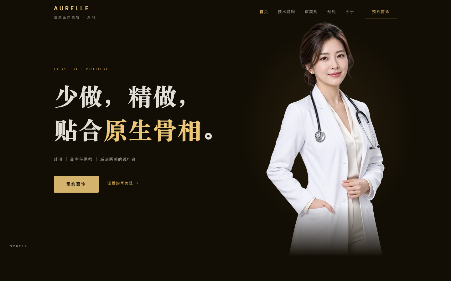 医美审美站 · 暗夜奢华 预览截图
