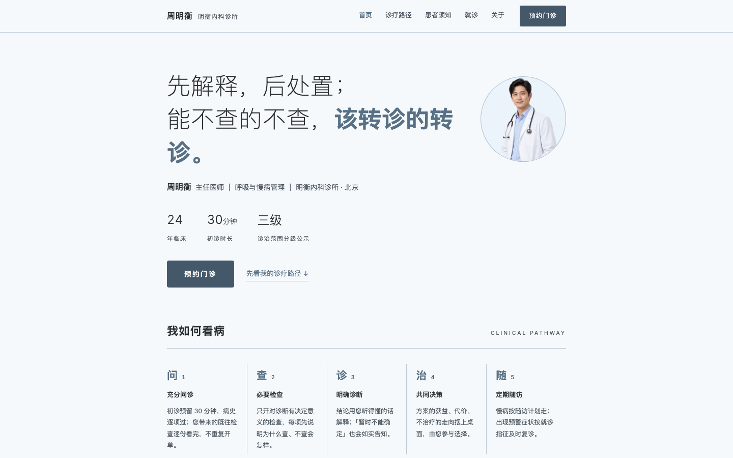 医生方法论站 · 极简临床 预览截图